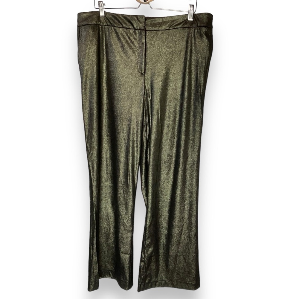 Joie Pants Womens Gold Shimmer Joggers Straight Leg Lounge Metallic Size 2X NWOT